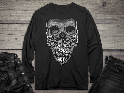 Bandana Skull Long Sleeve Tee