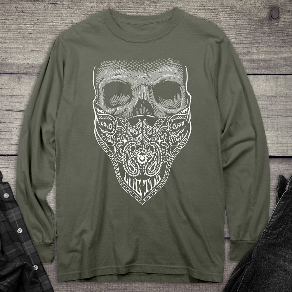 Bandana Skull Long Sleeve Tee