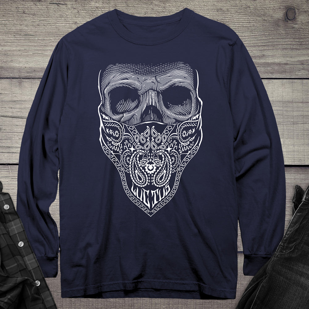 Bandana Skull Long Sleeve Tee