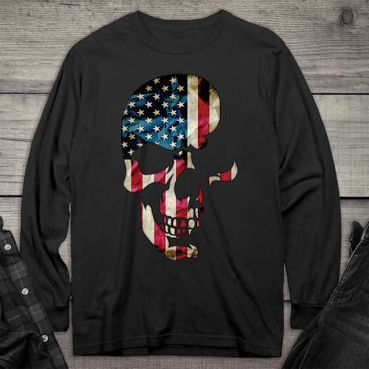 Skull Americana Long Sleeve Tee