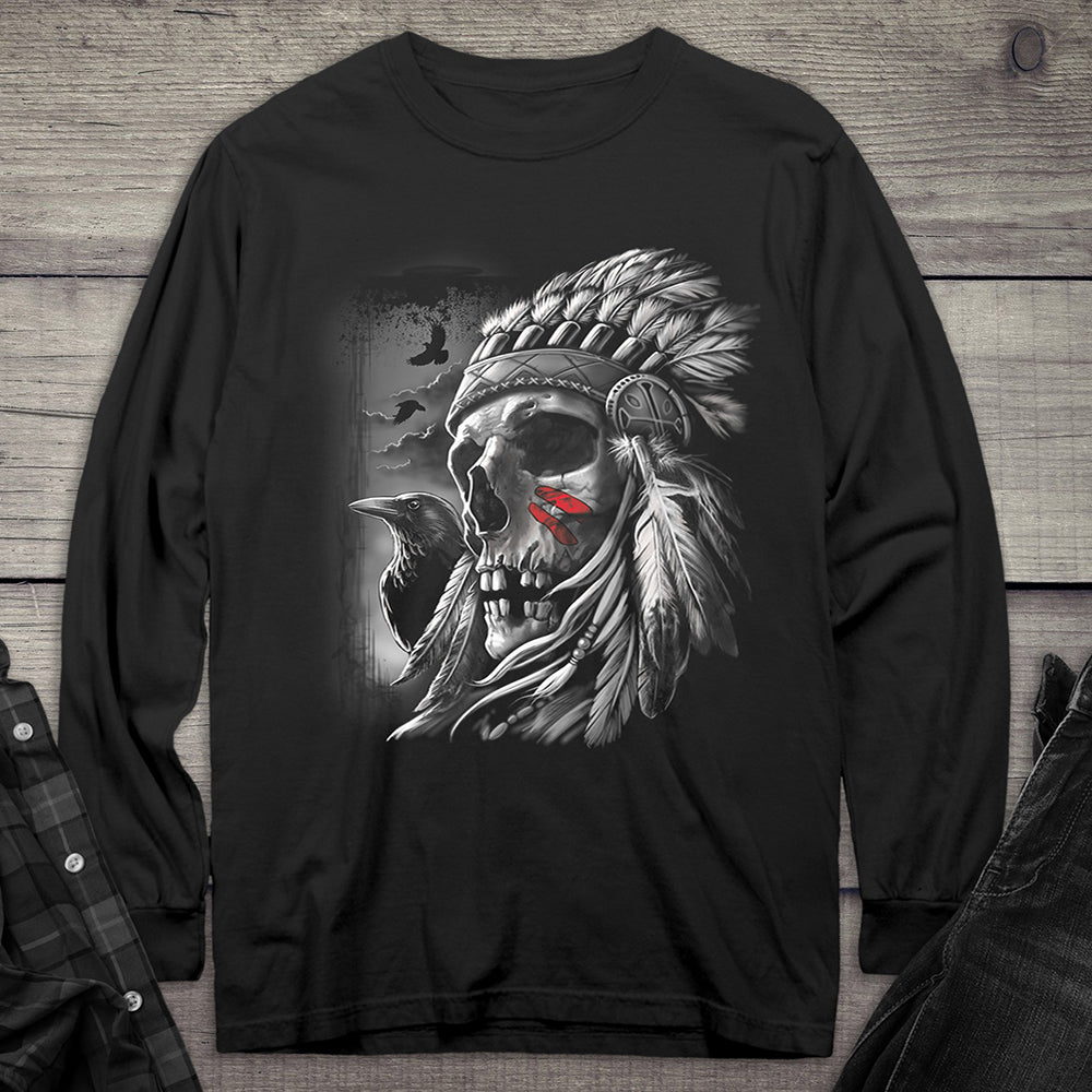 Chief Skull Long Sleeve Tee