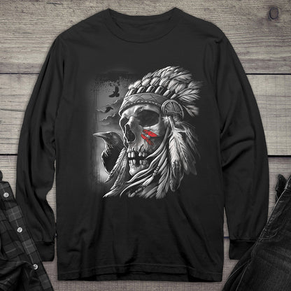 Chief Skull Long Sleeve Tee