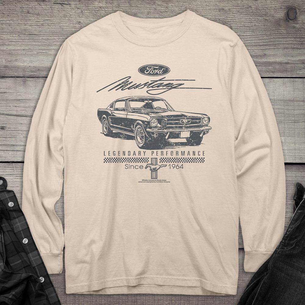 Mustang Script Legendary Long Sleeve Tee