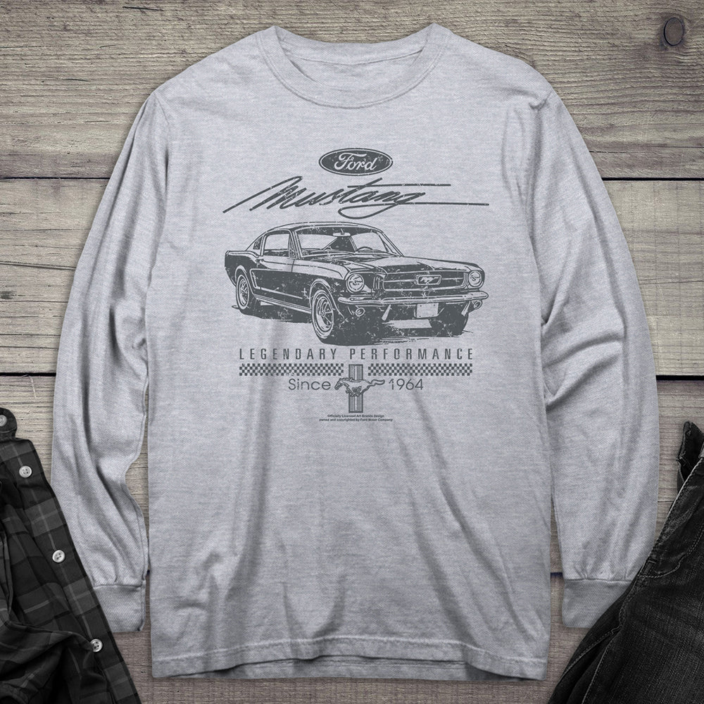 Mustang Script Legendary Long Sleeve Tee