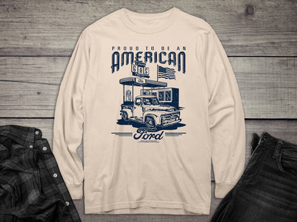 Ford Proud To Be American Long Sleeve Tee