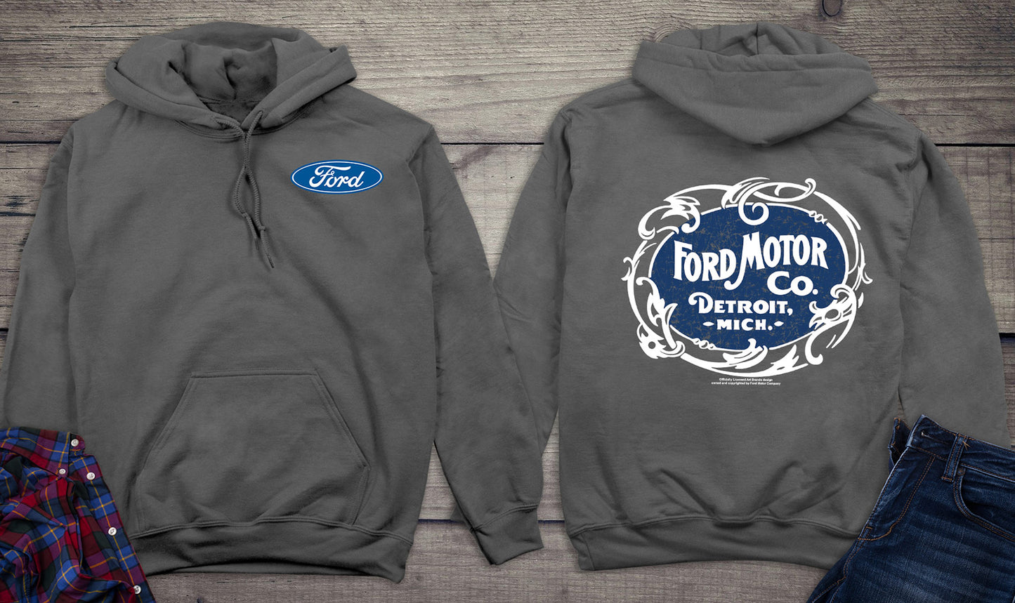 Vintage Ford Motor Co With Crest Hoodie