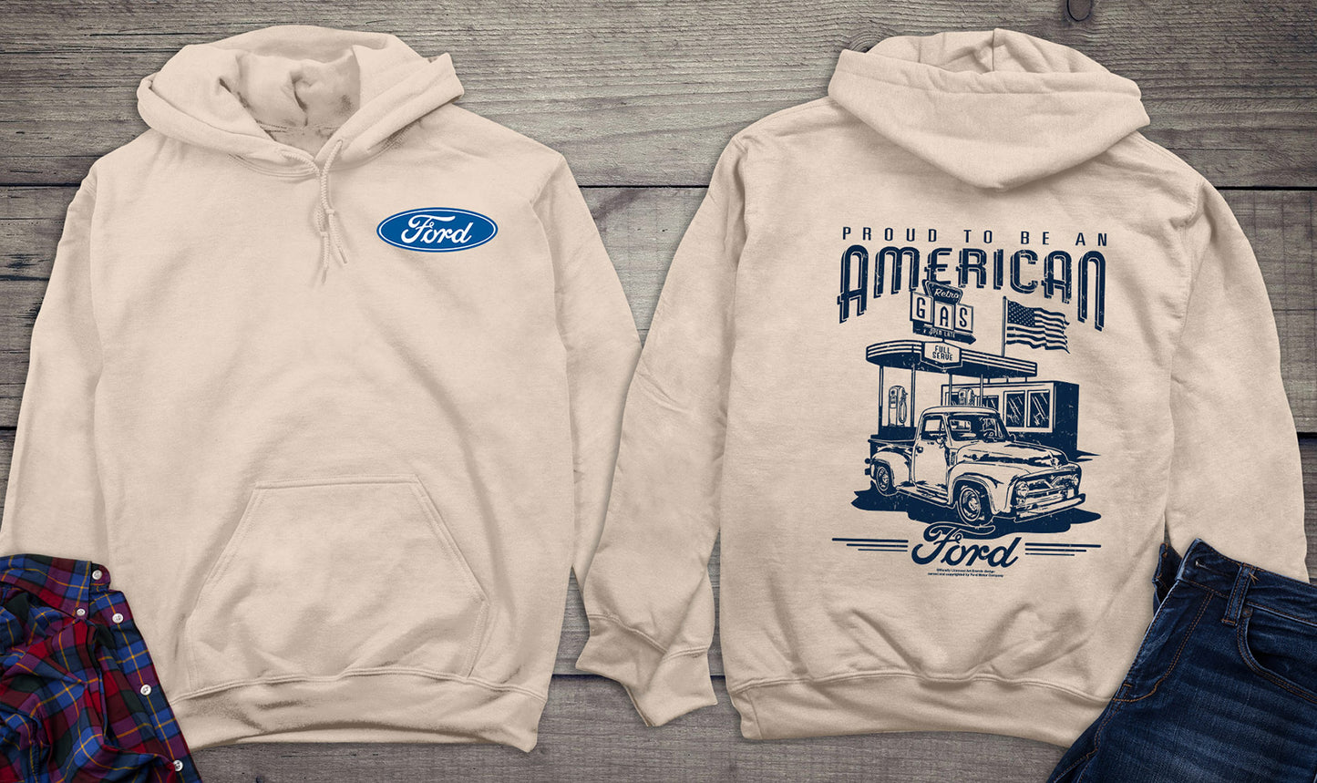 Ford Proud To Be American With Crest Hoodie