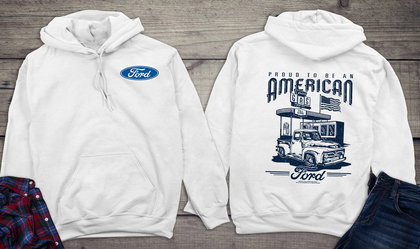 Ford Proud To Be American With Crest Hoodie