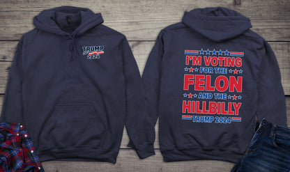 Felon Hillbilly 2024 With Crest Hoodie