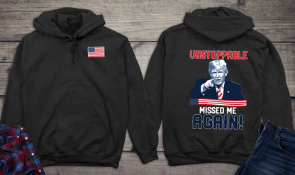 Unstoppable Trump With Crest Hoodie