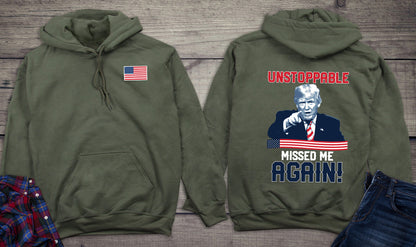 Unstoppable Trump With Crest Hoodie