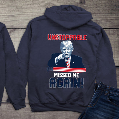 Unstoppable Trump With Crest Hoodie