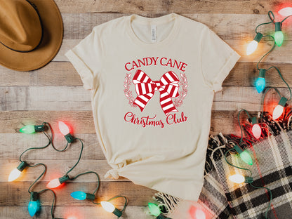 Candy Cane Christmas Club T-Shirt