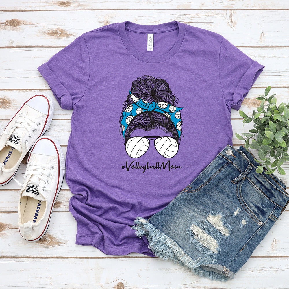 Volleyball Mom Bun T-Shirt