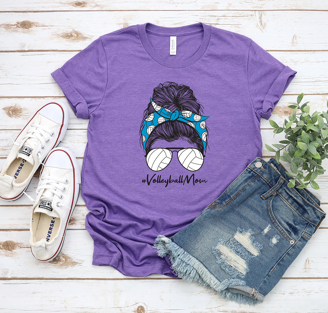 Volleyball Mom Bun T-Shirt