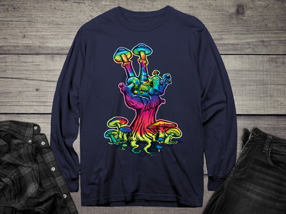 Peace Mushroom Long Sleeve Tee