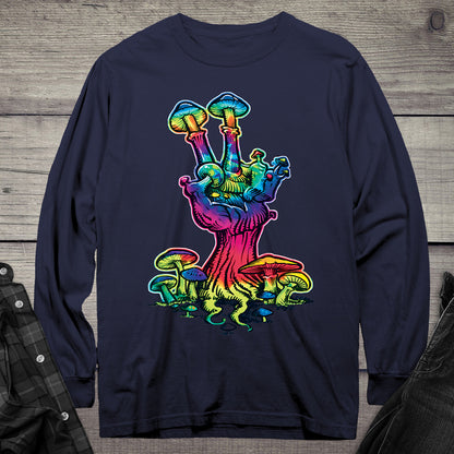 Peace Mushroom Long Sleeve Tee