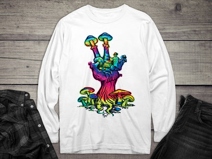 Peace Mushroom Long Sleeve Tee