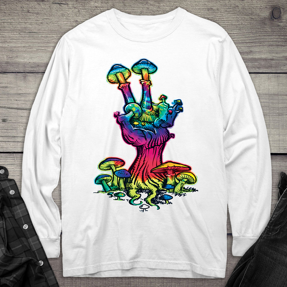 Peace Mushroom Long Sleeve Tee