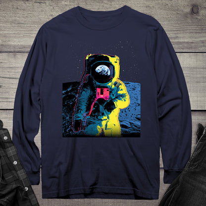Colorful Astronaut Long Sleeve Tee