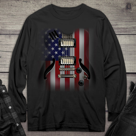 Flag Guitar Long Sleeve Tee