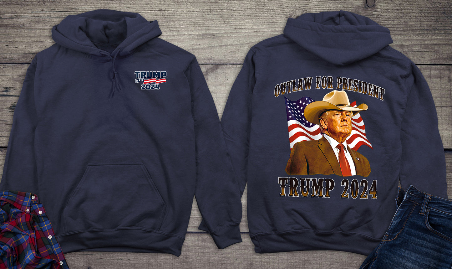 Outlaw 2024 With Crest Hoodie