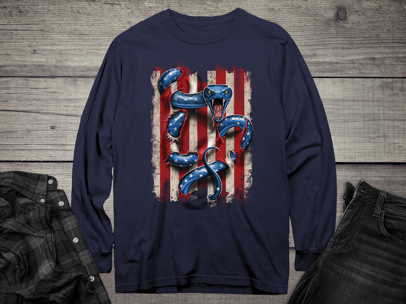 American Serpent Long Sleeve Tee