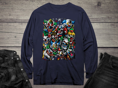 Colored Clowns I Long Sleeve Tee