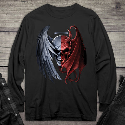 Heaven Hell Skull Long Sleeve Tee