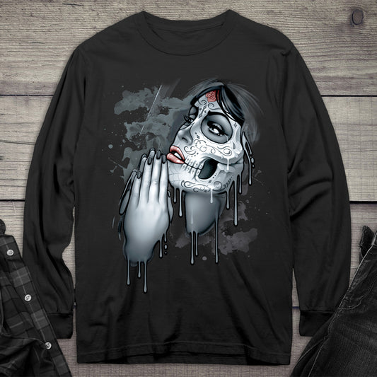 Day Of Dead Pray Long Sleeve Tee