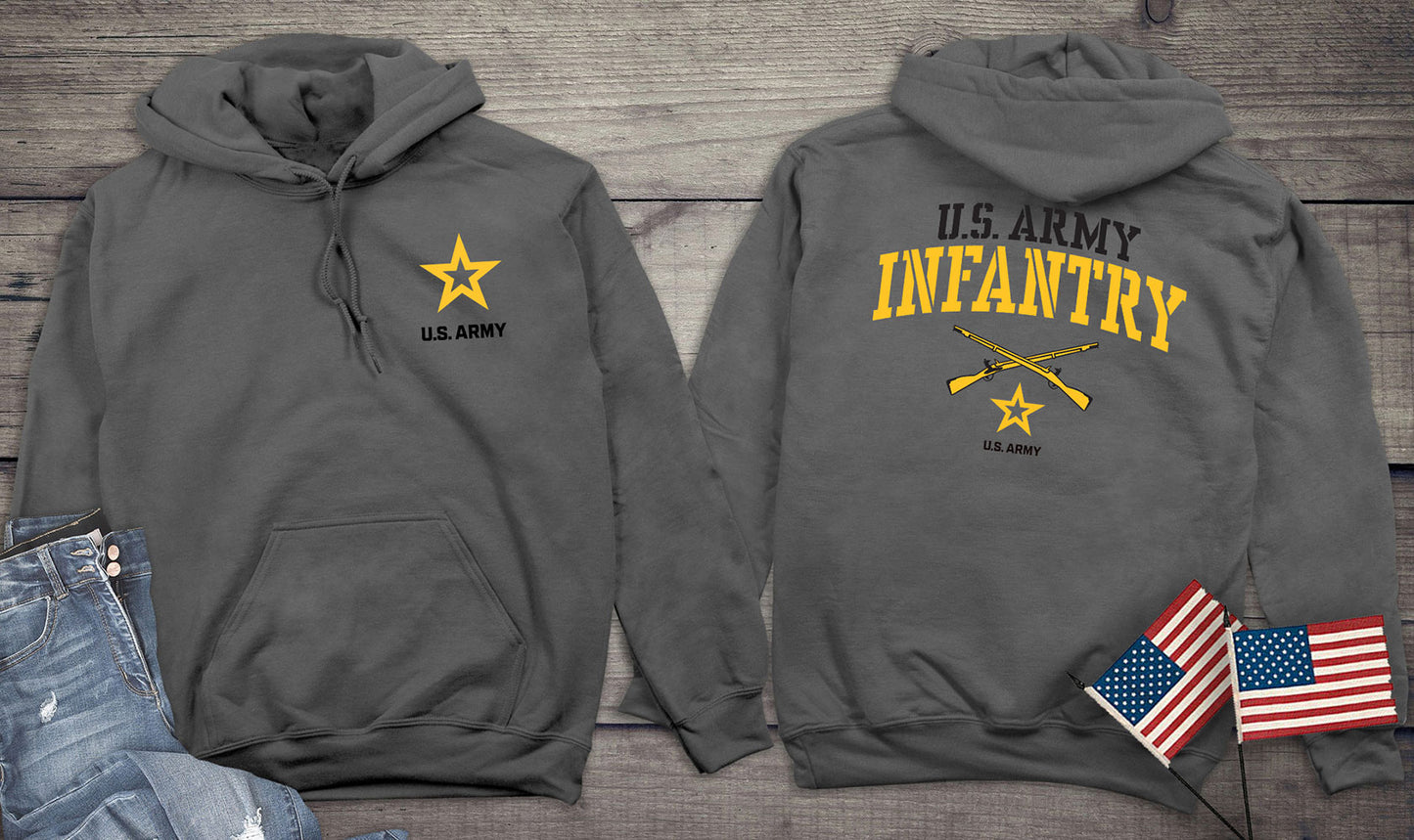 Army Infantry Hoodie W/ Crest