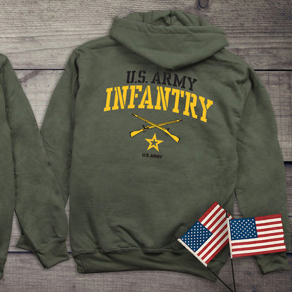 Army Infantry Hoodie W/ Crest