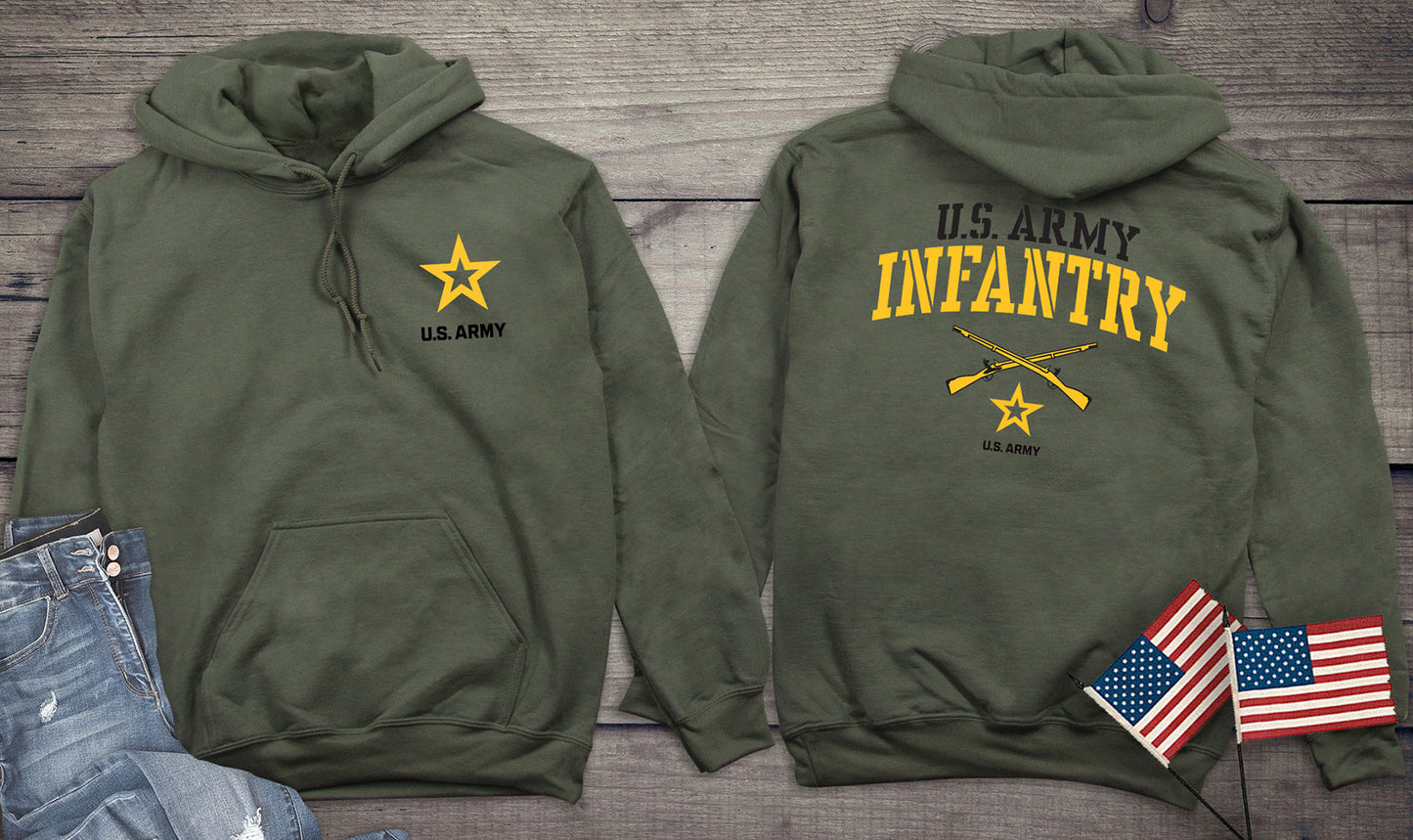 Army Infantry Hoodie W/ Crest