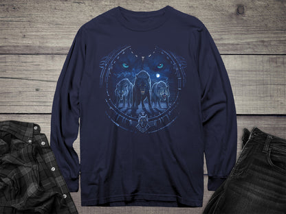 Wolf Tribal Long Sleeve Tee