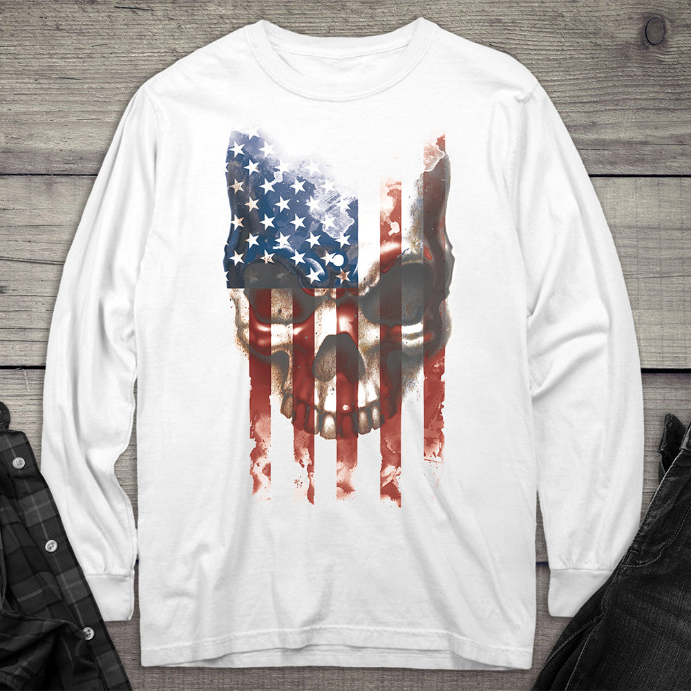 Flag Skull 2 Long Sleeve Tee