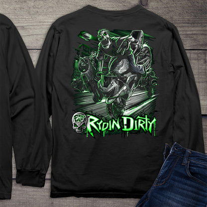 Rydin Dirty With Crest Long Sleeve Tee