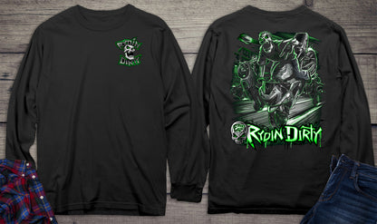 Rydin Dirty With Crest Long Sleeve Tee