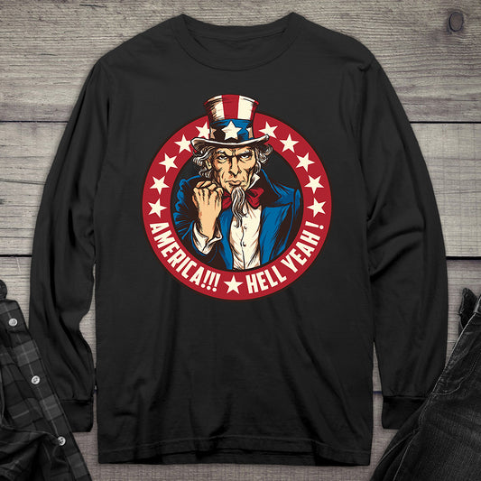 America Hell Yeah Long Sleeve Tee