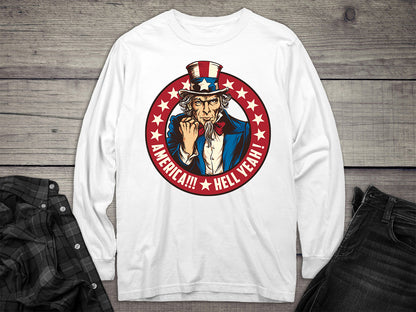 America Hell Yeah Long Sleeve Tee