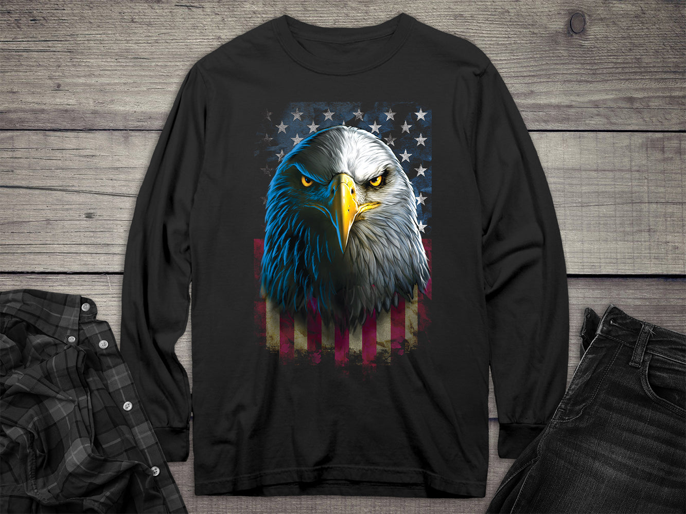 Eagle Stare Long Sleeve Tee