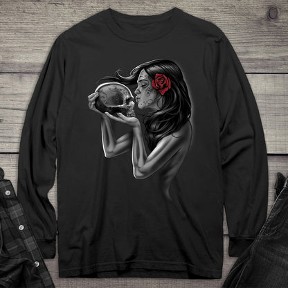 Day Of The Dead Kiss Long Sleeve Tee