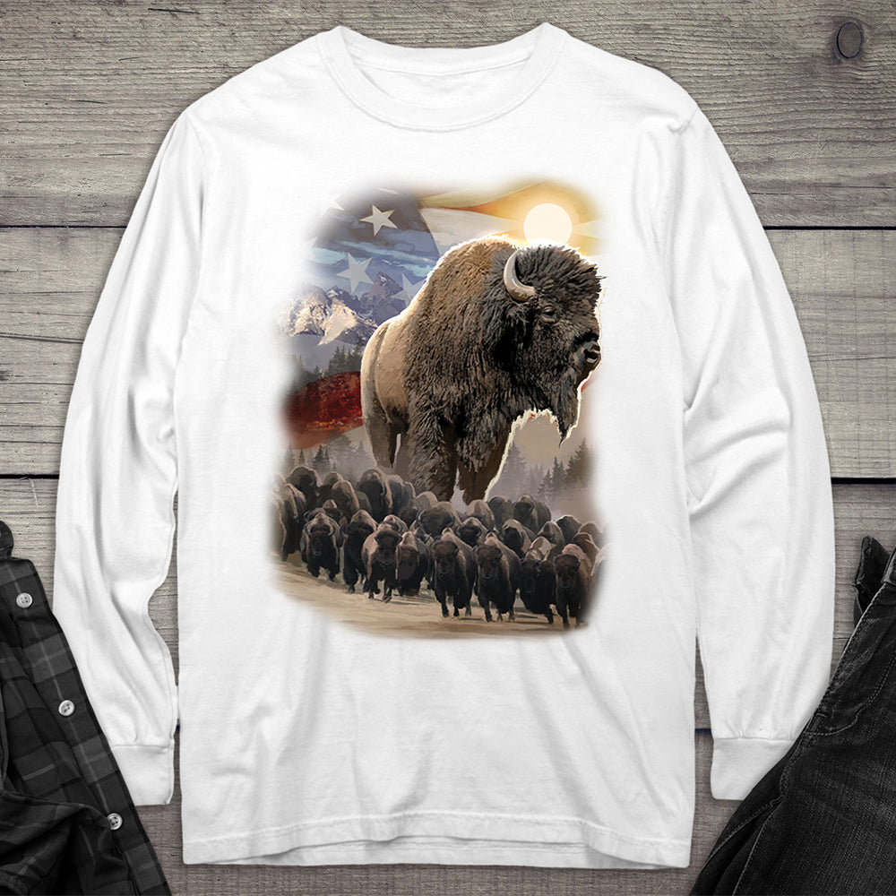 American Bison Long Sleeve Tee