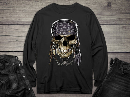 Pirate Skulll Long Sleeve Tee