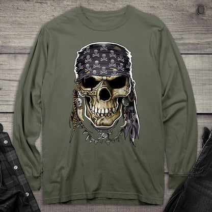 Pirate Skulll Long Sleeve Tee