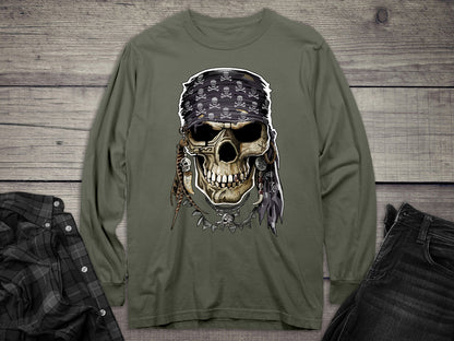 Pirate Skulll Long Sleeve Tee