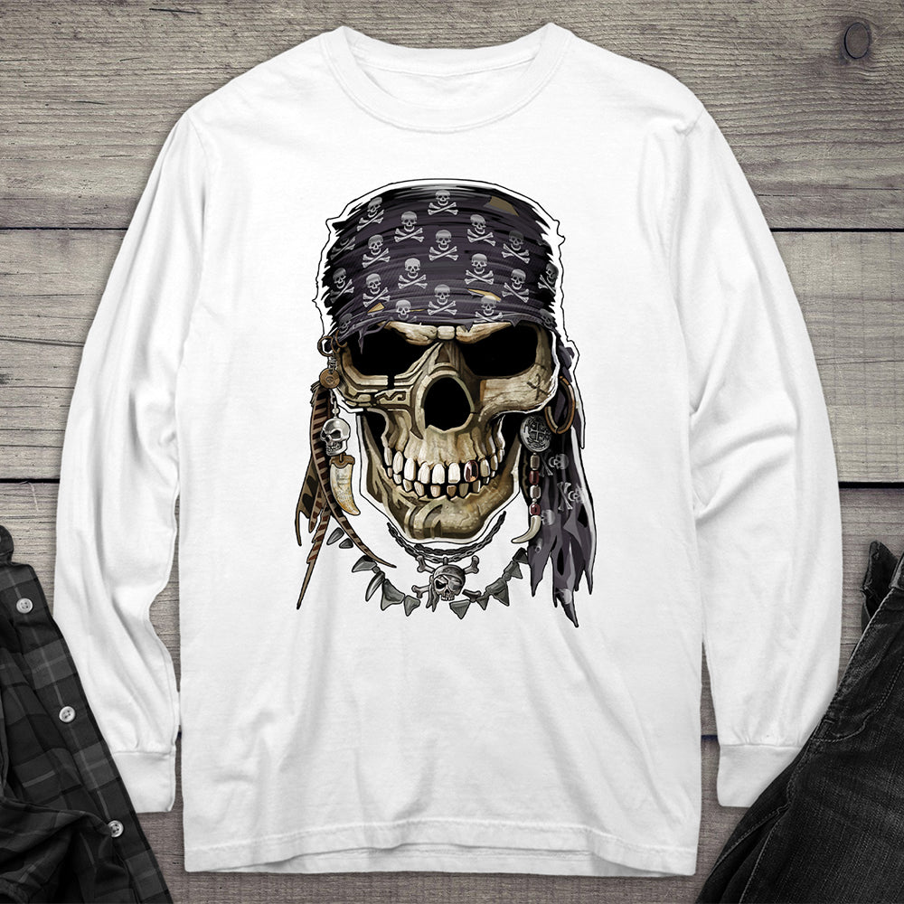 Pirate Skulll Long Sleeve Tee