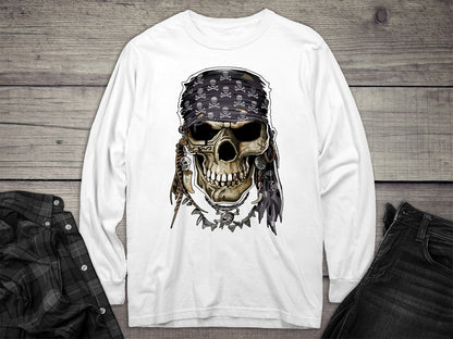 Pirate Skulll Long Sleeve Tee