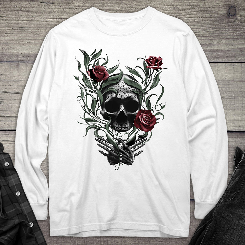 Skull Roses Long Sleeve Tee