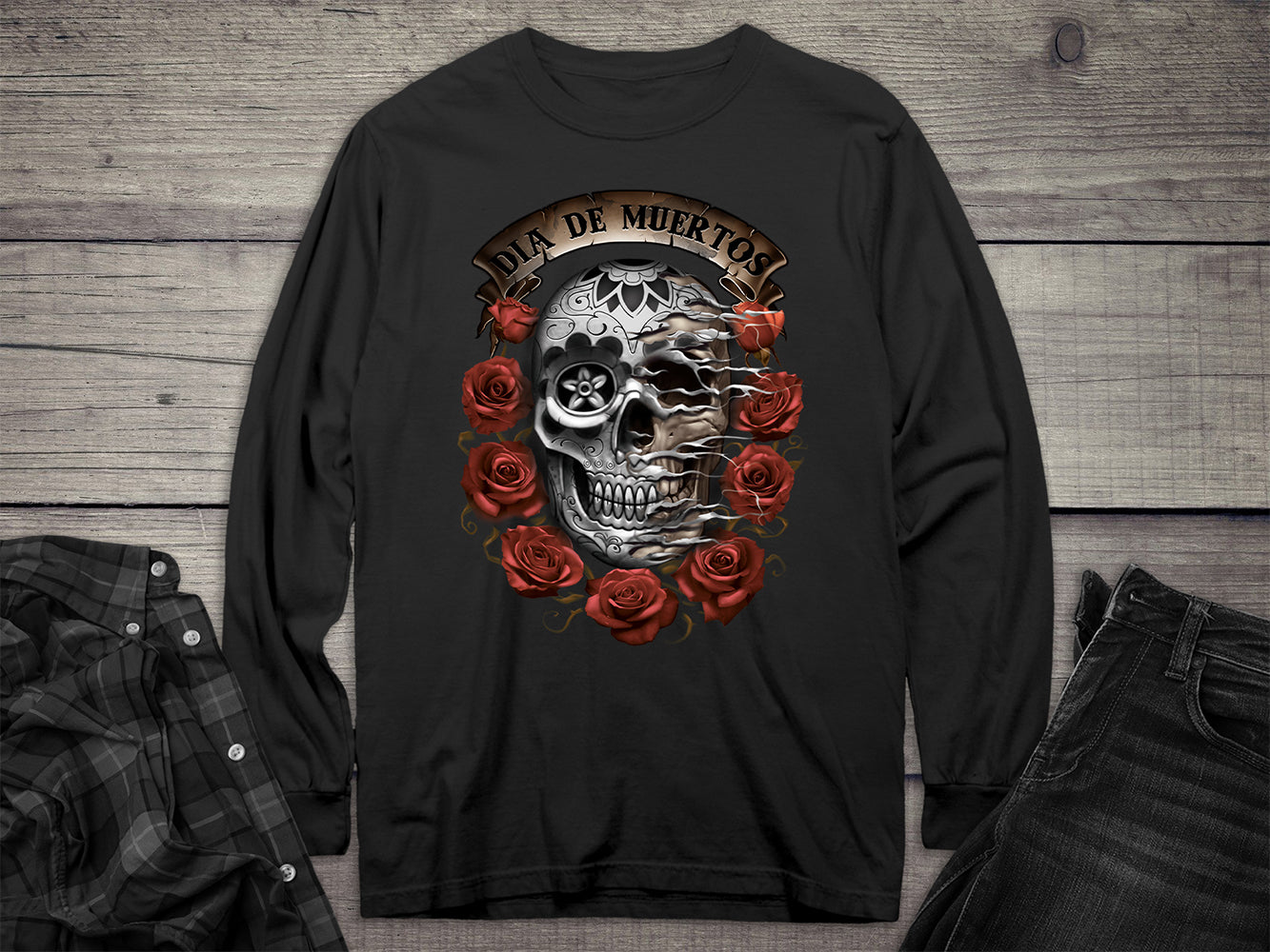 Dia De Muertos Long Sleeve Tee