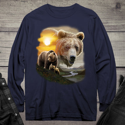 American Grizzly Long Sleeve Tee